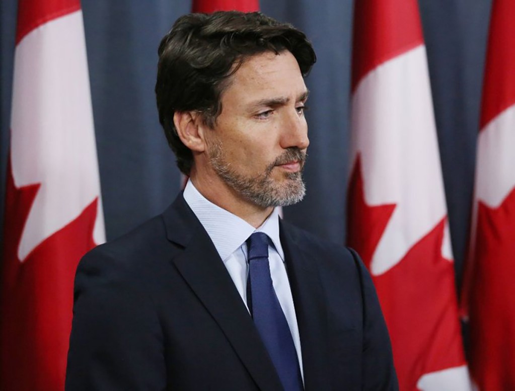 Canadian Prime Minister Justin Trudeau listens to a question during a news conference January 8, 2020 in Ottawa, Canada. (Photo by Dave Chan / AFP)