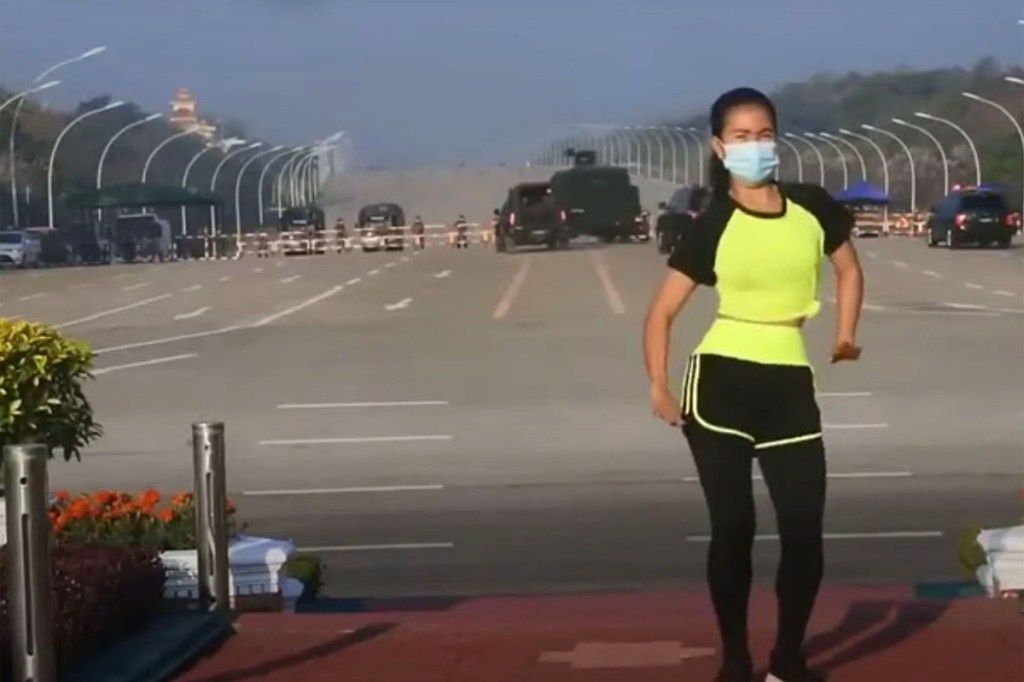 fitness en plein coup d'état en Birmanie