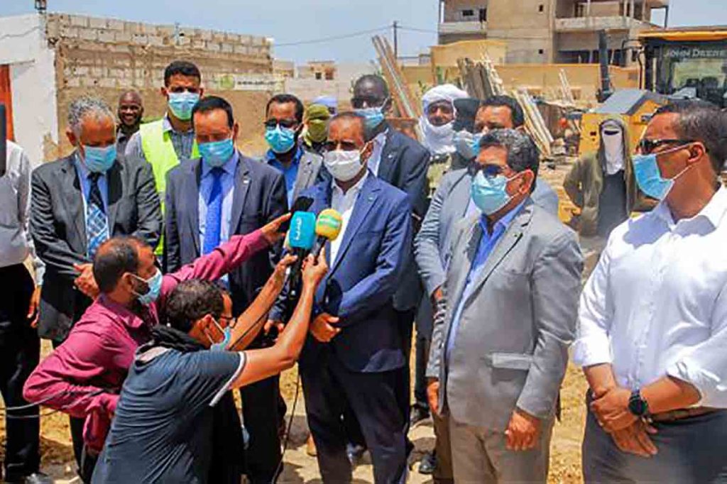 Visite du ministre de l’Équipement du chantier des futurs échangeurs aux carrefours Bamako et "El Hay Saken