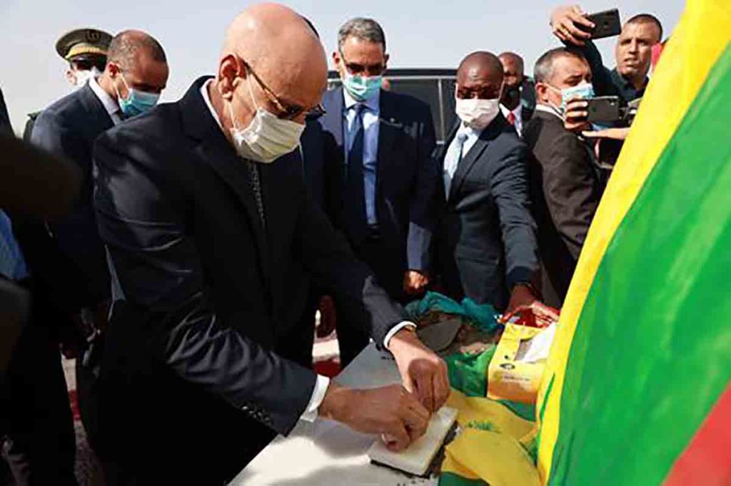 Pose de la première pierre du projet Datacenter Mauritania par le Président de la République