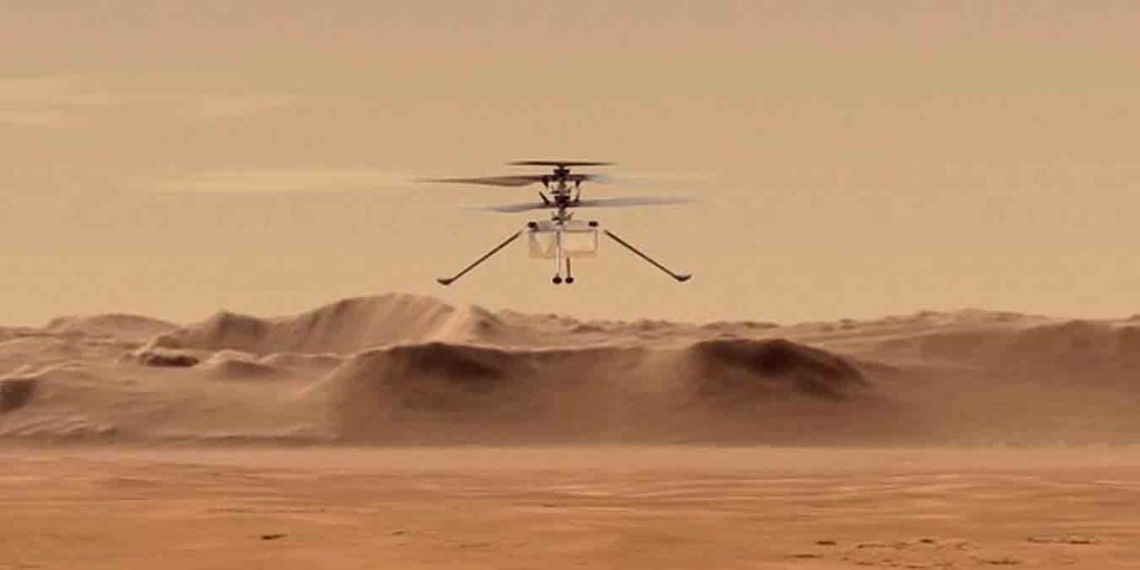 Vol record sur Mars pour Ingenuity, l'hélicoptère de la Nasa