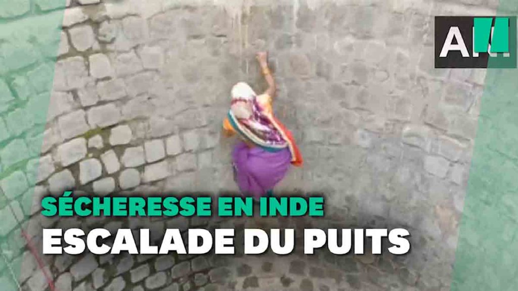 Sécheresse en Inde: des habitants obligés d'escalader des puits pour boire