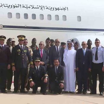 Avion-presidentiel-Mauritanie-receptionne-par-le-ministre-des-transports